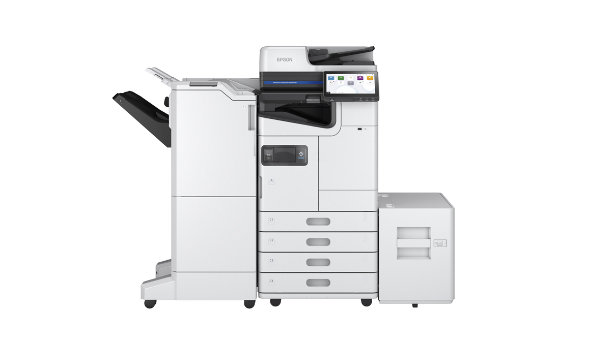 Esta impresora multifuncional monocromática posee un alto rendimiento para usar en empresas.