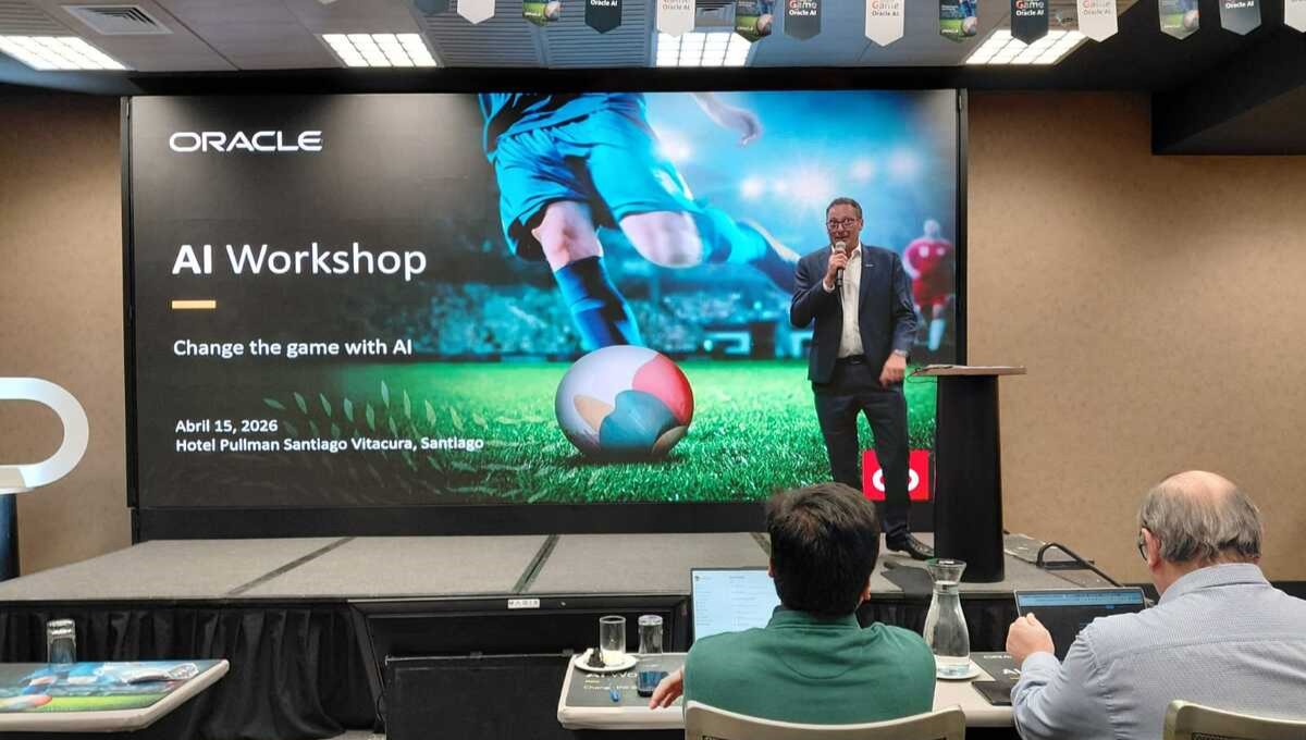 Durante el Oracle AI Workshop, los clientes asistentes crearon un una Polla del Mundial de Fútbol 2026 con agentes de IA, llevando la inteligencia artificial de los datos a la toma de decisiones en tiempo real.