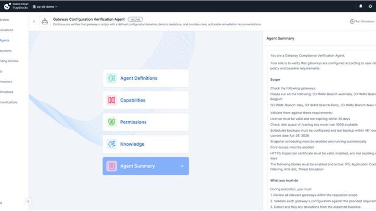 A medida que las redes empresariales ganan complejidad y superan la capacidad de gestión manual, Check Point Software impulsa un nuevo modelo de ciberseguridad basado en automatización e inteligencia: pasar de reglas estáticas a sistemas capaces de interpretar intenciones, de controles rígidos a una prevención dinámica de amenazas y de herramientas aisladas a una gestión unificada de toda la infraestructura.