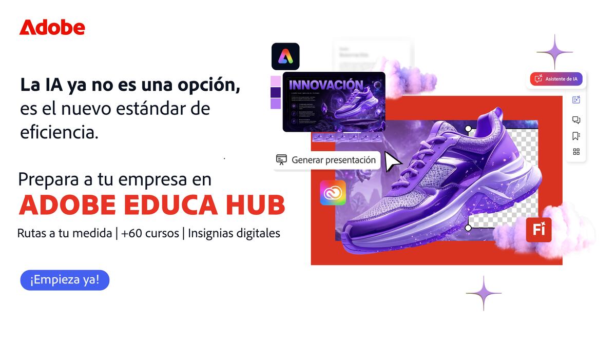 La plataforma de aprendizaje de Adobe fortalece su ecosistema educativo con nuevas rutas de especialización, microaprendizaje y formación en inteligencia artificial generativa.